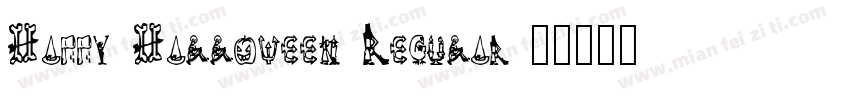 Happy Halloween Regular字体转换